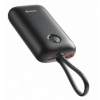 SWISSTEN POWER BANK VOLTBOX 35W 10000 mAh S INTEGROVANÝMI KABELY USB-C A LIGHTNING ČERNÁ 22013936