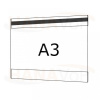 Plastová kapsa A3 na šířku typ C 1x magnet - PVC kapsa A3Š - 1x magnet - 1 ks