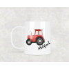 Domovi Plastový hrnček s vlastným menom Traktor červený 330ml Barva ucha a zevnitř: Bílá