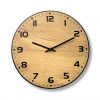 Karls DESIGN Drevené nástenné hodiny - CLASSIC II - 30cm - Čierna