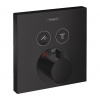 Hansgrohe ShowerSelect - Termostat pod omietku pre 2 spotrebiče, matná čierna 15763670