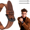 Remienok kožený na hodinky 22 mm, univerzálny, Veľkosť L
