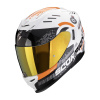 Integrálna helma na motocykel Scorpion EXO-520 EVO AIR TITAN bielo-oranžová Veľkosť: S