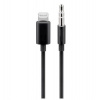 PremiumCord Apple Lightning audio redukčný kábel na 3.5 mm stereo jack, 1 m, čierny kipod50