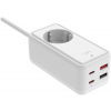 Nabíjačka do siete FIXED Charging Strip s 2x USB-C a 2x USB GaN III PD 65W 3m biely (FIXCS65-3-WH)