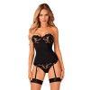 Výnimočný korzet Editya corset - Obsessive M/L černá
