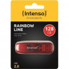 INTENSO Rainbow Line, 128GB, USB 2.0, Red 3502491