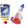 Lean Toys Lietajúca raketa – 21cm biela