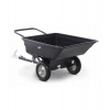 Vozík pre štvorkolky SHARK GARDEN 150 s adaptérom na ťažné - čierny