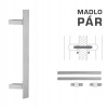 MPkovania FT - MADLO kód K41Z 40x10 mm UN pár Rozteč madla: 300 mm, Rozmer profilu madla: 40x10 mm, Dĺžka: 500 mm