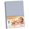 BELLATEX s.r.o. KL1:Jersey s elastanom plachta 90×200 342 svetlosivá