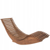 Záhradné lehátko - Svetlé drevené záhradné ležadlo BRESCIA (Svetlo Brescia Drevená záhrada)