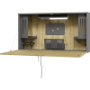 Nástenný písací stôl Mini-Office ,v x š x h 650 x 1200 x 260 mm