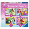 RAVENSBURGER Puzzle Disney Princezné: Láskyplná starostlivosť 4v1 (12,16,20,24 dielikov)