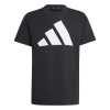 adidas Logo T Shirt Junior Blk/Wht BOS 11-12 Years