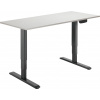 AlzaErgo Table ET1 NewGen čierny + doska TTE-01 140 × 80 cm biely dub
