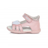 Dievčenské kožené sandále D.D.step AC048-297AM pink 25-
