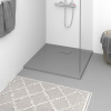 vidaXL Sprchová vanička SMC sivá 80x80 cm - Sivá - 146595-260944