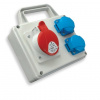 SEZ IP54 16A/5P/400V + 2x230V TVM-16