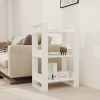 zahrada-XL Knižnica/deliaca stena biela 60x35x91 cm masívna borovica 813880