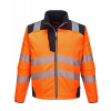 PORTWEST HI-VIS PW3 T402 / Reflexná softshellová bunda - HV oranžová/čierna S