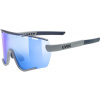 Uvex Sportstyle 236 Set – rhino deep space matt/mirror blue + clear uni