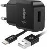 AlzaPower Smart Charger 2.1 A čierna + Core Lightning MFi (C189) 1 m čierny APW-CC110-CBMFI18911B