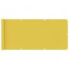 vidaXL Balkónová markíza, žltá 75x400 cm, HDPE