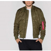 Alpha Industries MA-1 Hidden Camo bunda prechodná Dark green Veľkosť: M, Farba: zelený a hnedý maskáč