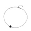 Victoria Filippi Stainless Steel Choker náhrdelník s hadím řetízkem (herringbone) - chirurgická ocel NH-N18066P/91 Stříbrná 40 cm + 3 cm (prodloužení)