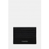 Kožené puzdro na karty Calvin Klein čierna farba, K50K512860 ONE SIZE