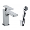 Hansgrohe Tecturis E Umývadlová batéria s výpusťou Push-Open a bidetovou spŕškou, EcoSmart, chróm 73210000-HG