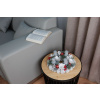 Veniec MagicHome Vianoce, prírodný, biely, adventný, 30 cm