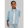 Calvin Klein Jeans košeľa detská bavlnená LVCKSJB30B.128.176.PPY2 modrá 140