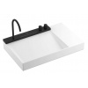 Hansgrohe Avalegra Umývadlo 78x48 cm, s termostatickou batériou a spŕškou, 2 prúdy, bez prepadu, matná čierna 22473670-HG