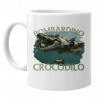 Bombardino Crocodilo - Italian Brainrot - keramický hrnček s potlačou - Tričkový | Biela