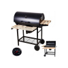 Záhradný gril na drevené uhlie s kolieskami a vekom XXL