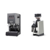Gaggia Classic E24 BC, grey + Eureka Mignon Zero 65 All Purpose, CR white
