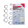 BGS Technic BGS 14115 Hadicové spony z nehrdzavejúcej ocele, priemer 5,8 ÷ 21 mm (sada 170 dielov)