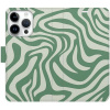 iSaprio Flip púzdro Zebra Green 02 pre iPhone 15 Pre n24zg02-FLP2-i15p