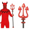 Vidly Trojzubec Diabol Diablica Červený Panenský Halloween Karneval 100 cm