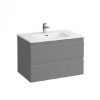 Laufen Pro S - Skrinka s umývadlom, 80x50 cm, farba grafit mat H8619634801041
