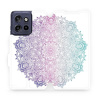 Flipové pouzdro Mobiwear - Motorola Edge 50 Neo - M008S Mandala (Knížkové flip pouzdro, obal, kryt na mobil Motorola Edge 50 Neo - M008S Mandala, materiál Umělá kůže + TPU - ochrana 360°, stojánek, si