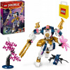 LEGO Ninjago Sora's Elementary Technology Robot 71807 + LEGO papierová taška (LEGO NINJA GO 71807 SORA'S ELEMENTÁLNA TECHNOLÓGIA MECH POSTAVIČKA SORA RUŽOVÝ ROBOT)
