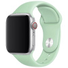 eses Základný silikónový remienok pre Apple Watch 42 mm/44 mm/45 mm/46 mm/49 mm - veľkosť S/M Farba: pastelovo zelená