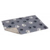 Vetbed® protišmykový šedý s čiernymi a bielymi packami 100 x 150 cm