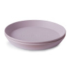 Mushie okrúhly tanier 2 ks rôzne farby soft-lilac