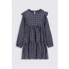 Dievčenské šaty - Pletené šaty Navy 116 Coccodrillo (Pletené šaty Navy 116 Coccodrillo)
