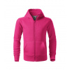 MALFINI TRENDY ZIPPER 412 / Detská celozapínacia klokanka s kapucňou - purpurová 122