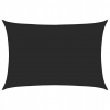 Slnečná plachta, 160 g/m2, čierna, 5x7 m, HDPE